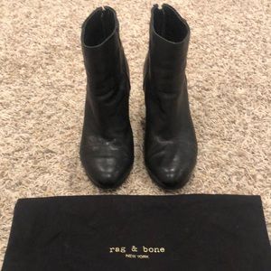 Rag & Bone Black Booties